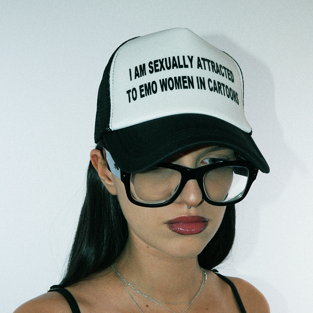 I Am Attracted To Emo Women In Cartoons Trucker Hat